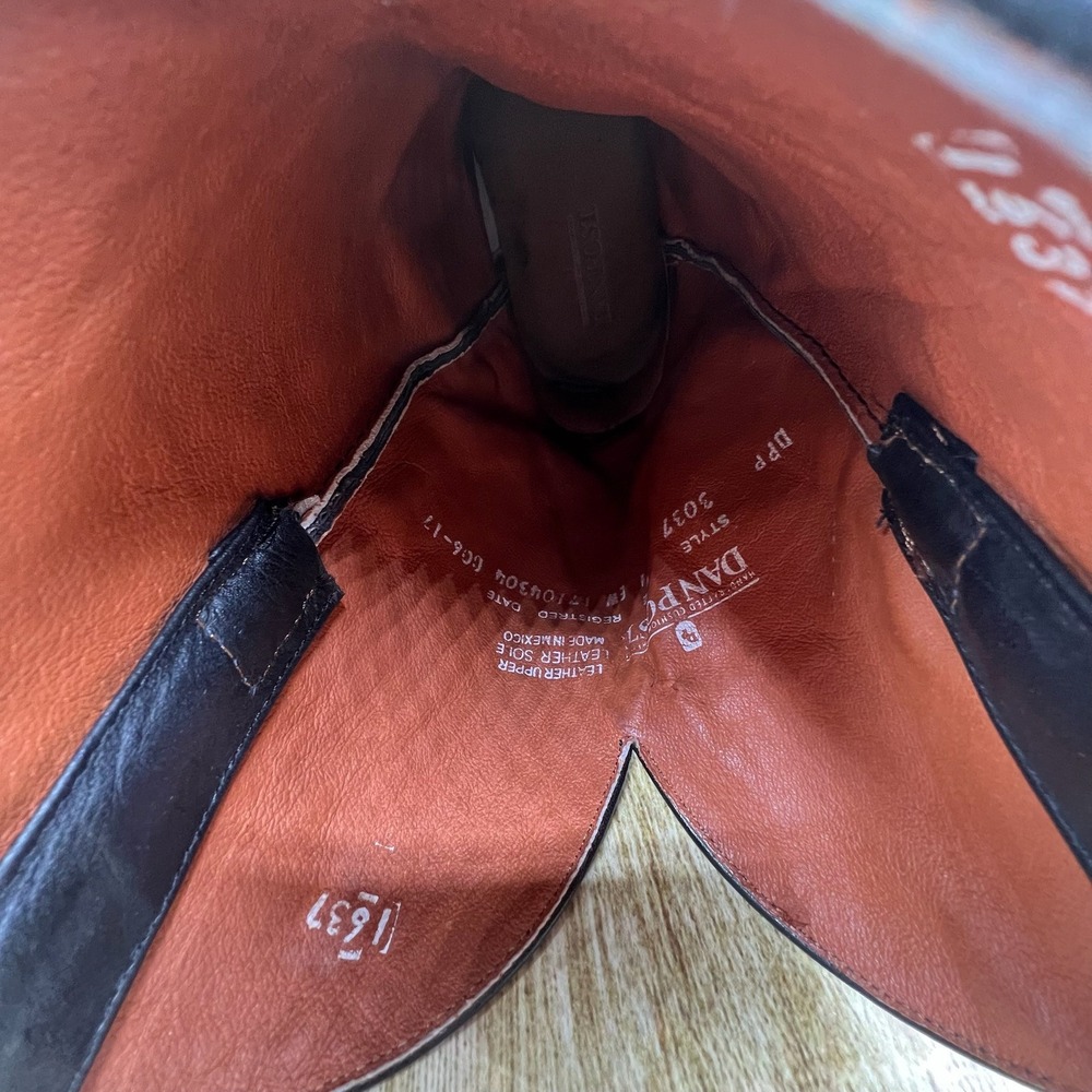 Dan Post Exotic Python Boots Men's Size 11 Ew Bla… - image 5